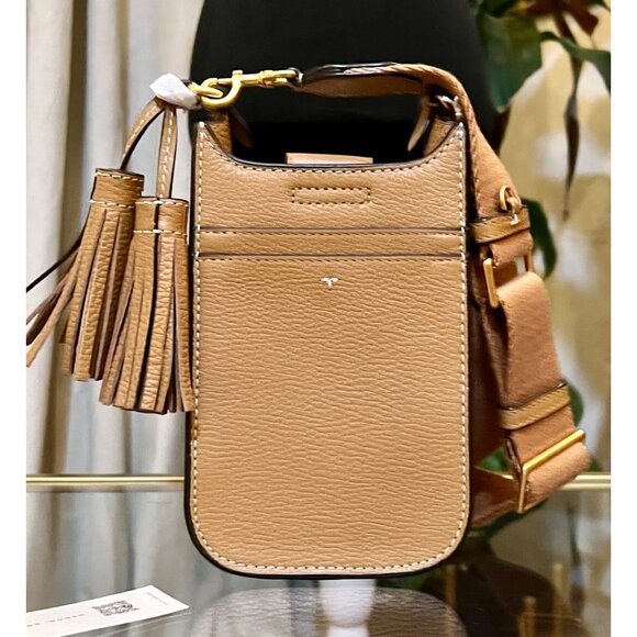 NEW WT AUTHENTIC TORY BURCH CAMEL THEA CROSSBODY - Picture 5 of 11